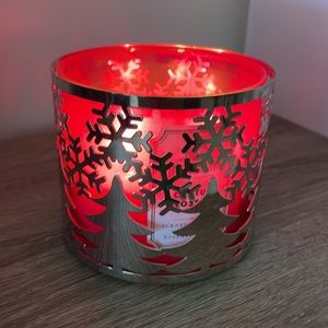 Christmas Decorative Candle Holder in Silver